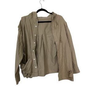 Asymmetrical‎ cargo jacket